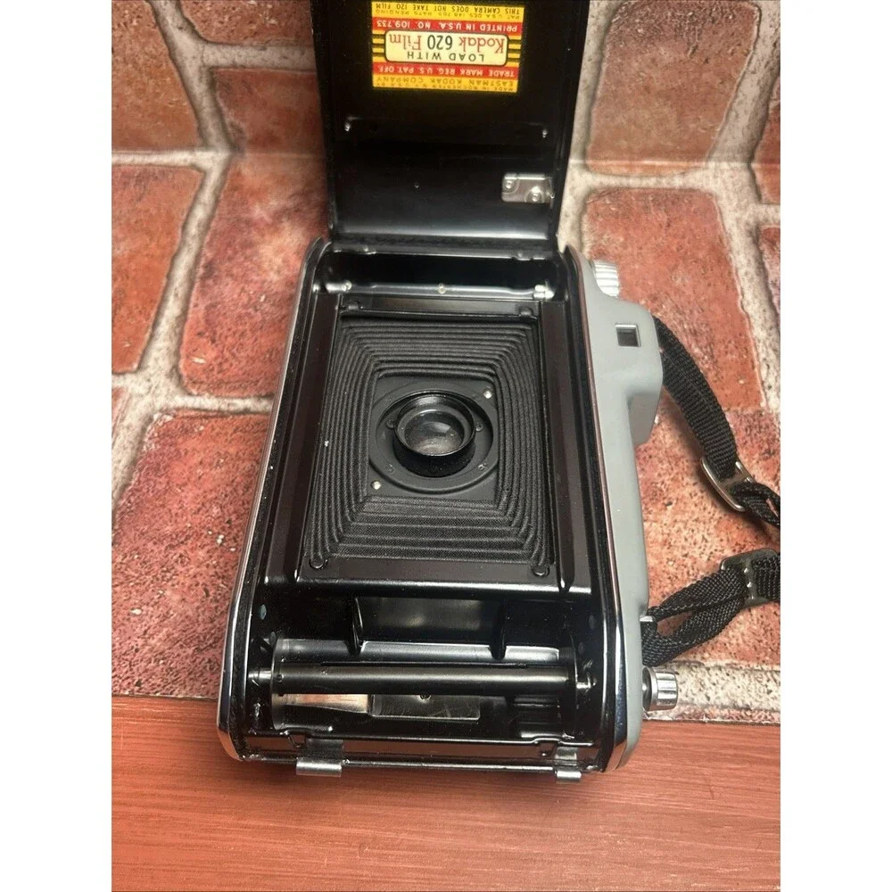 Vintage Kodak Tourist Folding Lens Camera 620 Film (Untested)
